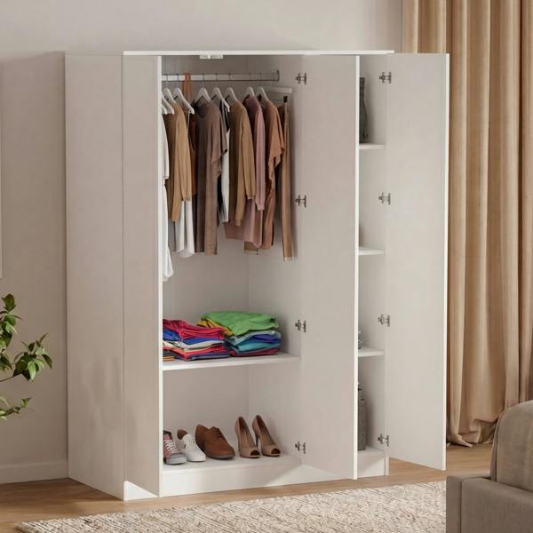 Vida Designs Denver 3 Door Mirrored Wardrobe