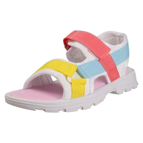 Spot On Girls Spot On Low Velcro Strap Rainbow Sandal H0365