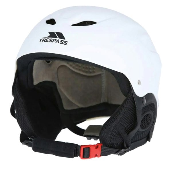 Trespass Adults Skyhigh Protective Snow Sport Ski Helmet - White
