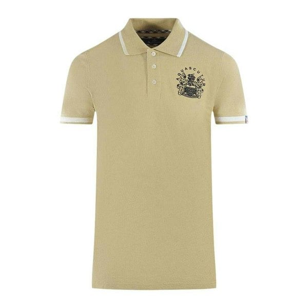 Aquascutum Unisex Adult Aldis Tipped Polo Shirt - Beige
