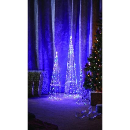 Scotts of Stow 654 LED TreeCone Trio LV Multi Coloured