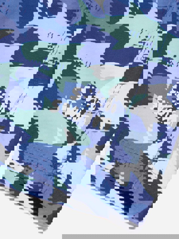 Soli Swim Boys Shark Swim Shorts (UPF50+) in Blue