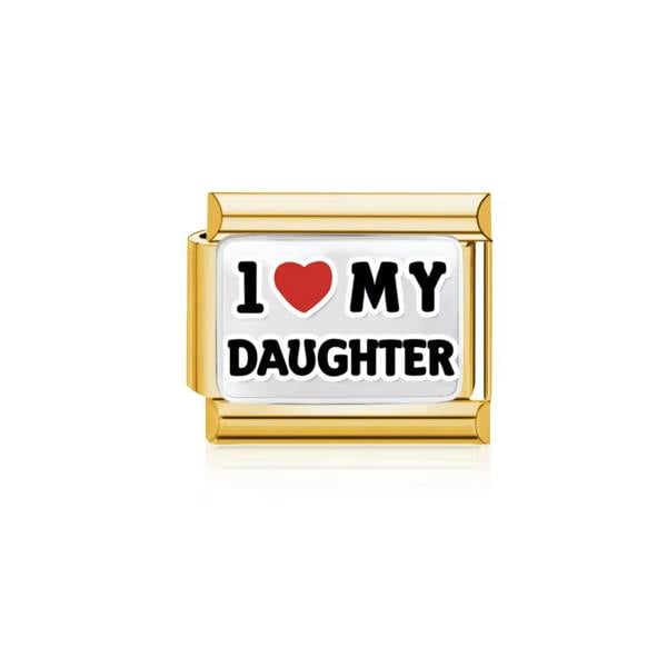 Serafina I Love My Daughter | Italian Style Bracelet Charm