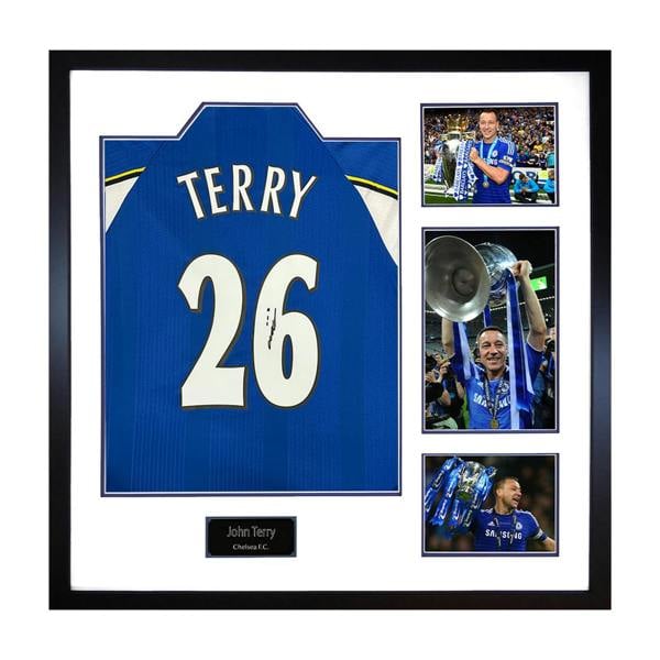 John Terry Signed Chelsea Shirt Elite Frame