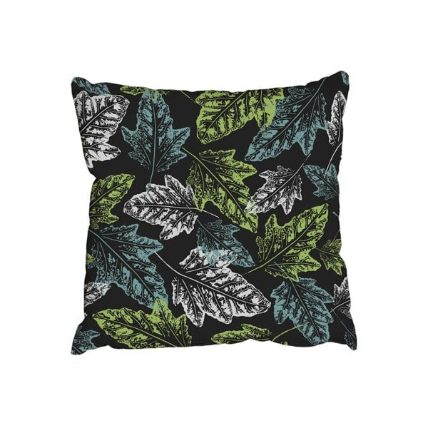 Benjamin Tate Design Grunge leaves print (Outdoor Cushion)