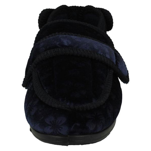 Jo & Joe Ladies Jo & Joe Adustable Hook And Loop Slippers Gladys