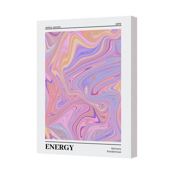 Benjamin Tate Design Energy Abstract Canvas Print Retro Series 1970 Gallery Exhibition