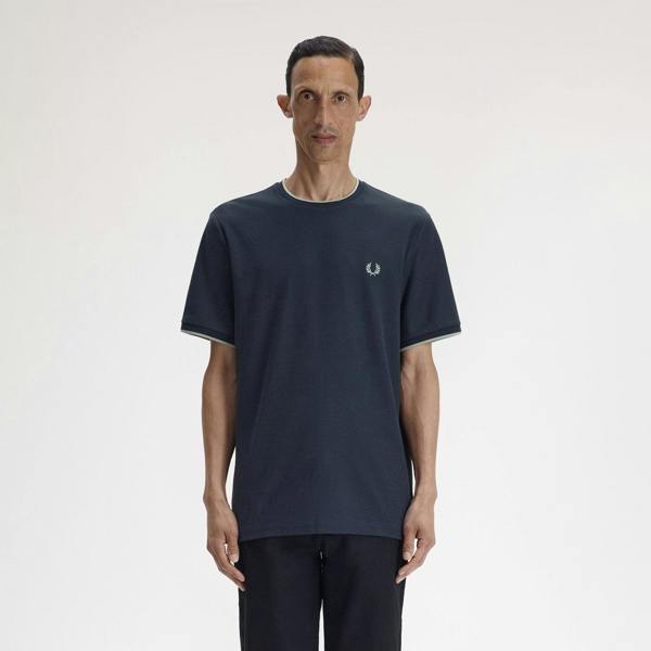 Fred Perry Trim Detail Crepe Piqué T-Shirt