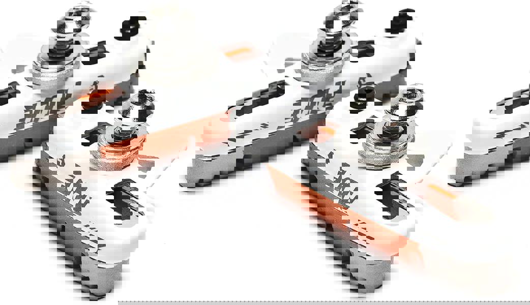 Awe White Cassette Road 55mm Brake Blocks Grey/Orange/White