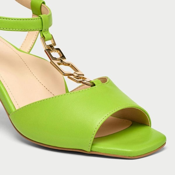 Calla Pamela Shoes - Lime Green Leather