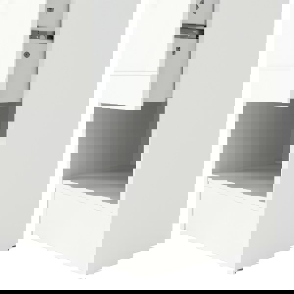 Furniture To Go Brande Nightstand with1 Frame Drawer in White