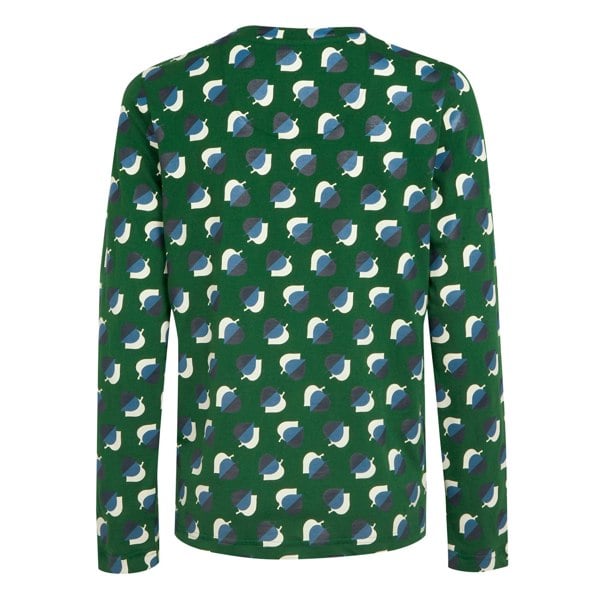 Regatta Womens/Ladies Orla Kiely Leaf Print Long-Sleeved T-Shirt - Shadow Elm Emerald