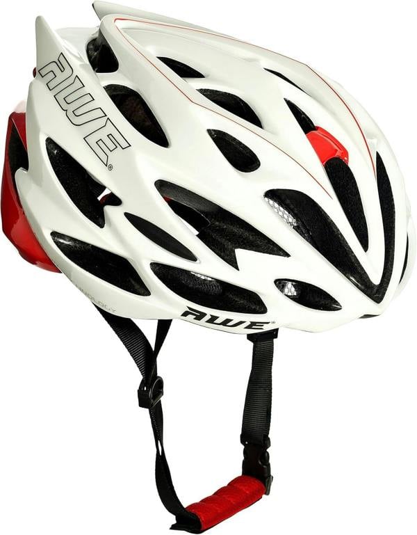 AweSpeed In Mould Adult Bike Helmet Medium 55-58cm White/Red