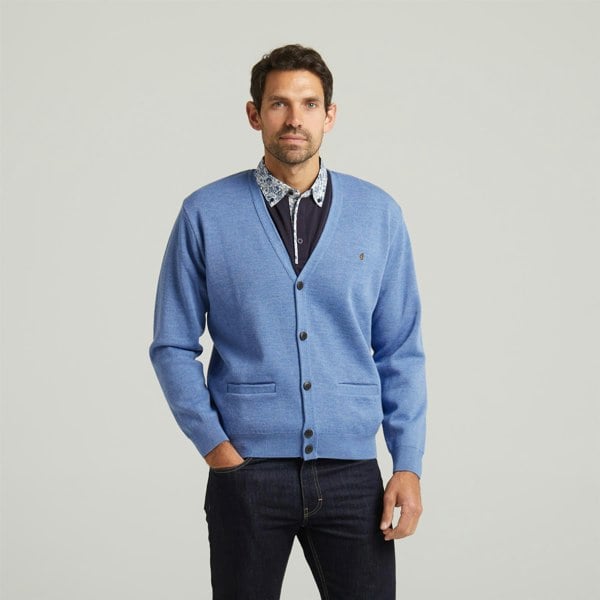Gabicci G54K03 Mens Plain Vee Kneck Slipover Gabicci Classic - SAPPHIRE