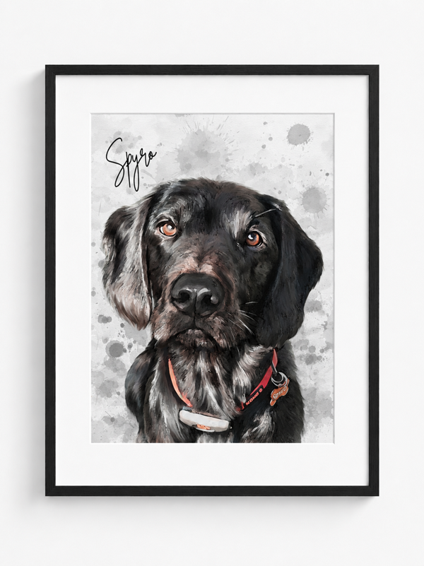 Personalised Watercolour Pet Portrait