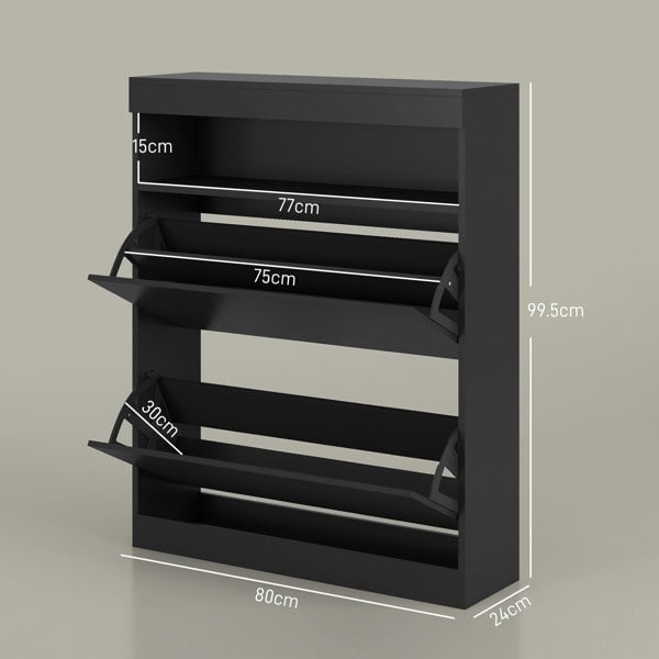 Flip-down Shoe Cabinet