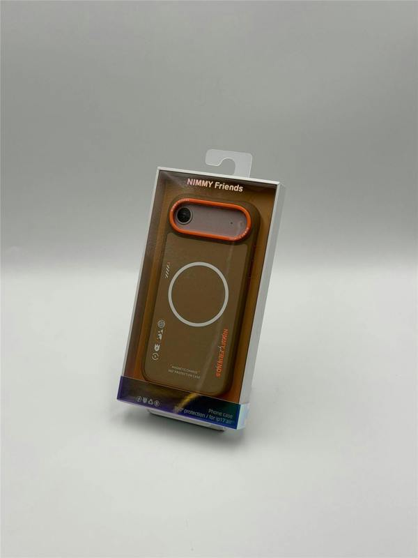 Nimmy Friends Nimmy Cool & Cute 2.0 Case with MagSafe for iPhone 17 Air 6.5" Brown Orange - N-YJKM-CX2.0-IP17-AIR-02