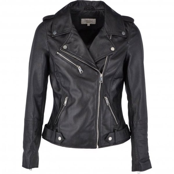 Ashwood 'Scarlett' Real Leather Biker Jacket: RUTH