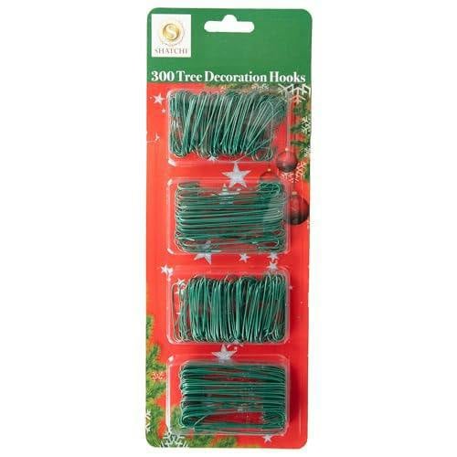 300 Pack Green Tree Decoration Hooks for Baubles, Garlands and Wreaths image 5