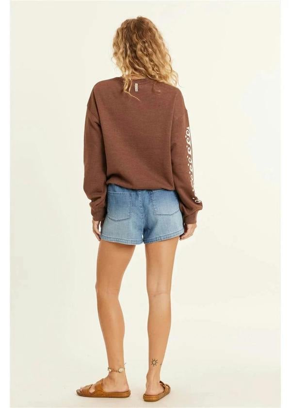 Sisstrevolution Lucia Long Sleeve Fleece Crew