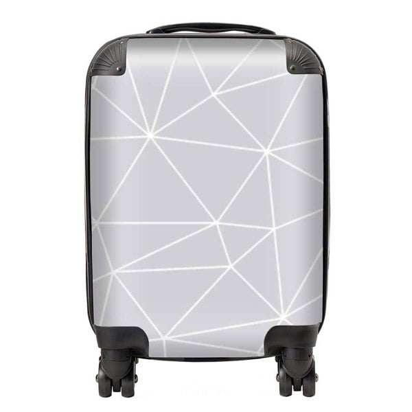 Warren Reed Geometric Triangle Pattern Suitcase