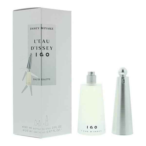 Issey Miyake L'eau D'issey IGO Womens Eau De Toilette 60ml Bottle + 20ml Cap To Go Fragrance