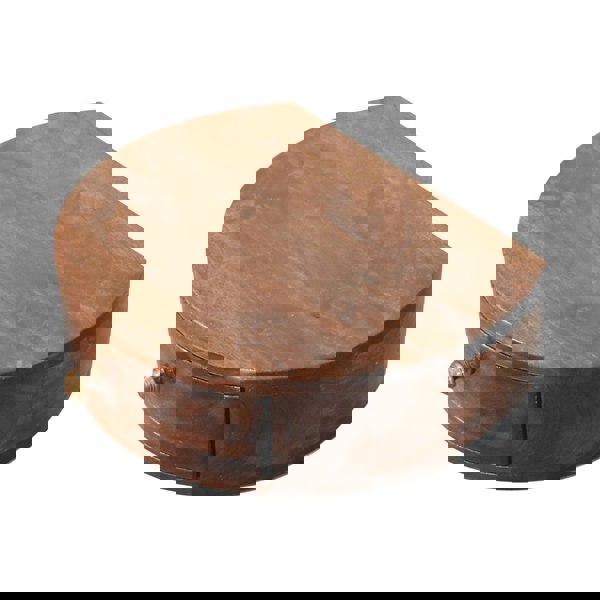 Artisan Furniture Solid Wood California Walnut Wall Mounted Rounded Bedside Table