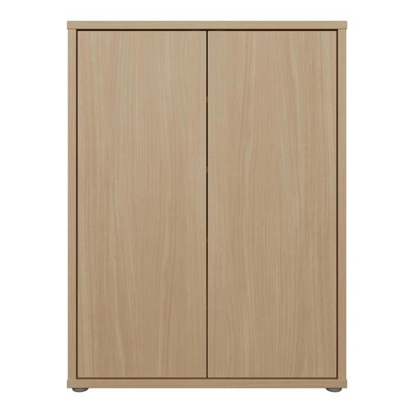 Furniture To Go Alice Springs Shoe Cabinet with 2 Doors Push-to-Open in Elegancia Oak