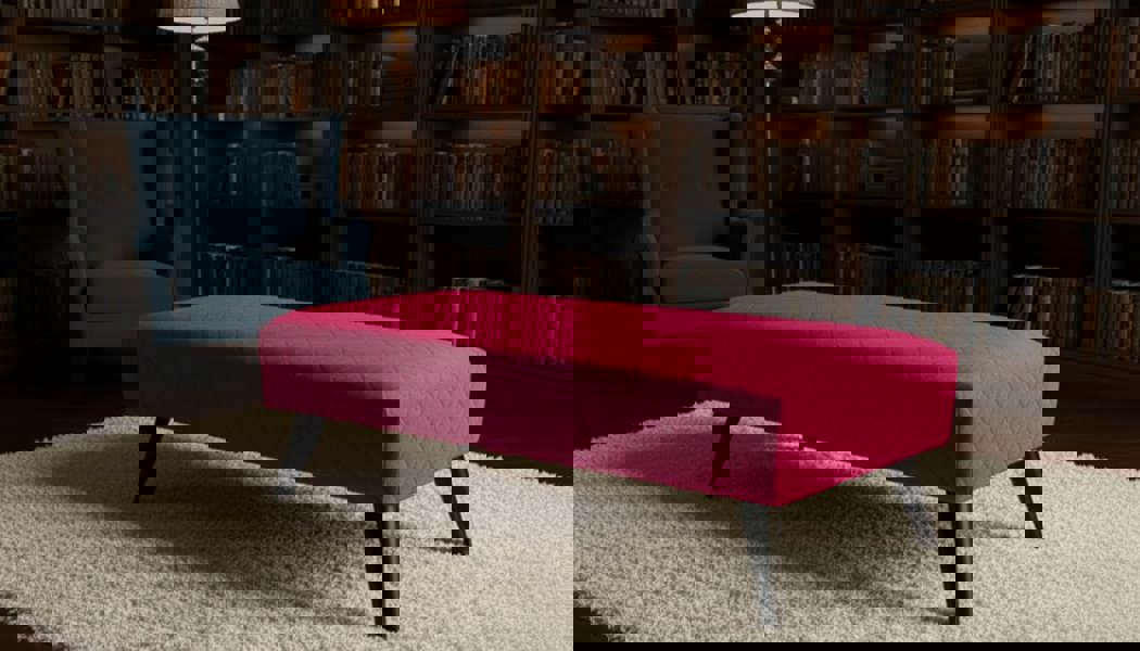 Premium Stitched Footstool Bench &amp; Coffee Table with Hidden Storage - ISTOOLS