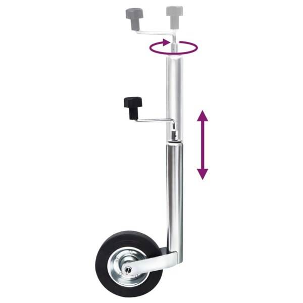 Berkfield Jockey Wheel for Trailer 48 mm Galvanized Steel