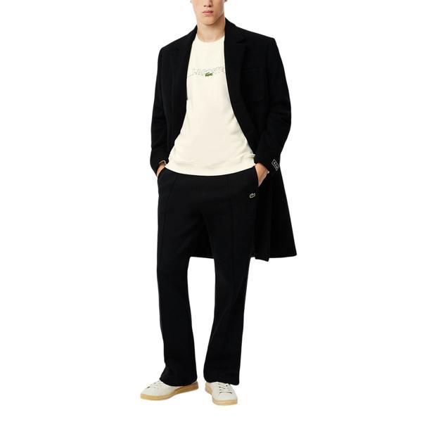 Lacoste Mens Embroidered Logo Drop Shoulder Sweatshirt - White - 