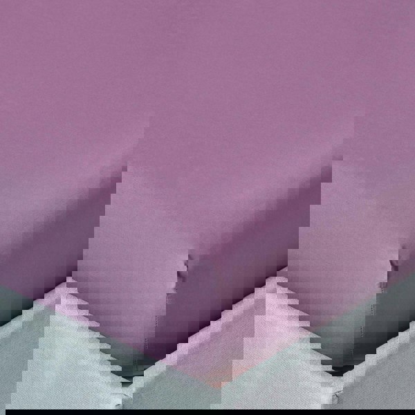 HOMESCAPES Crisp & Cool 200 TC Egyptian Cotton Percale Fitted Sheet – 46 cm Extra Deep