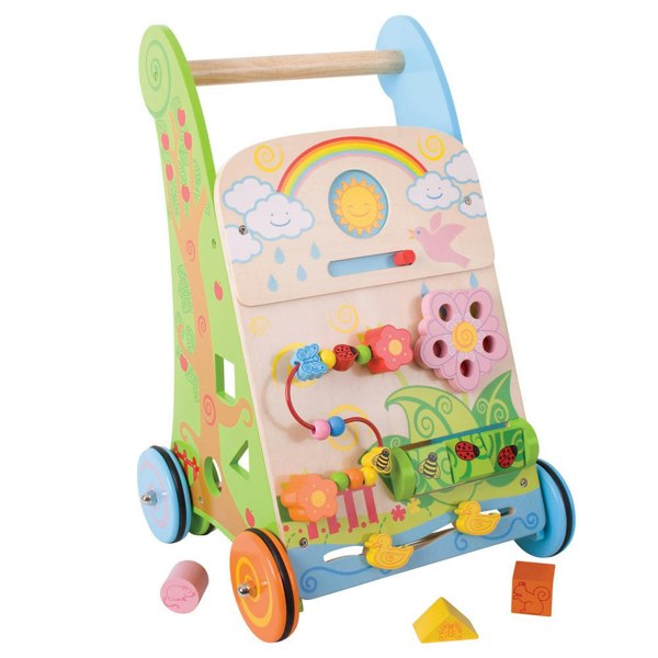 Bigjigs Toys Wooden Flower Activity Walker