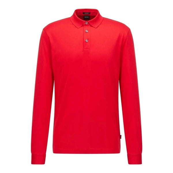 Boss Mens Pearl 21 Polo Shirt - Red