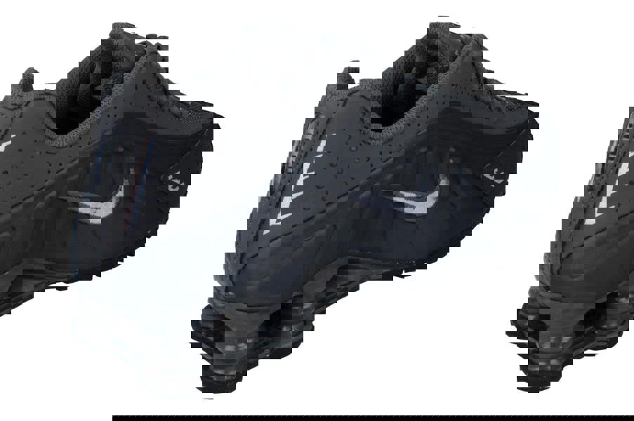 Nike Shox R4 GS Trainers Io1911  060 - Anthracite Wolf Grey Iron Grey 060 - Photo 2