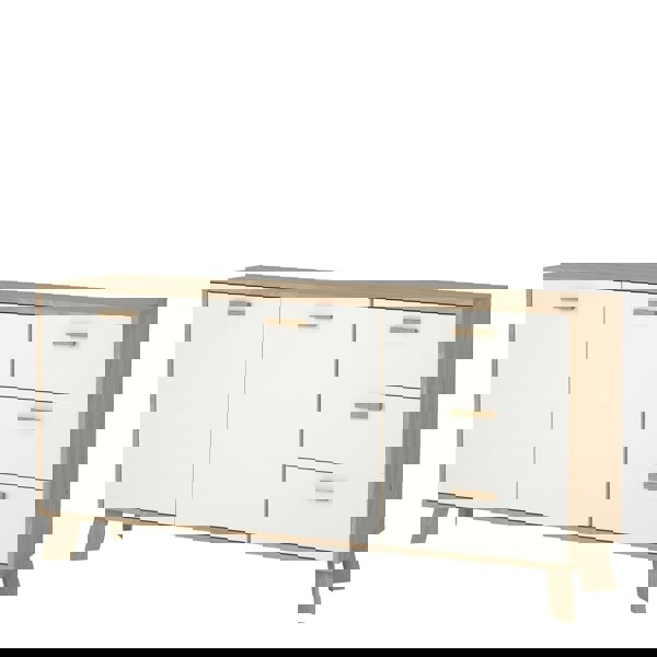 Furniture To Go Ikast Sideboard 2 Doors + 3 Drawers in Jackson Hickory and White