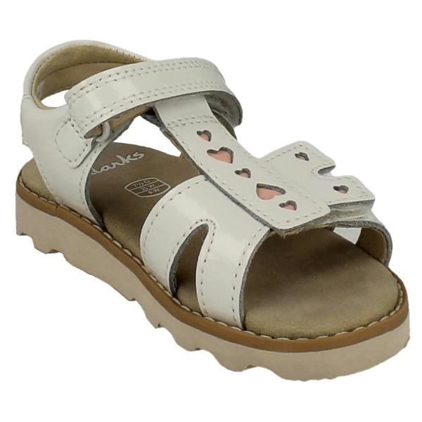 Clarks Girls Clarks Heart Detail Sandal Crown Beat K