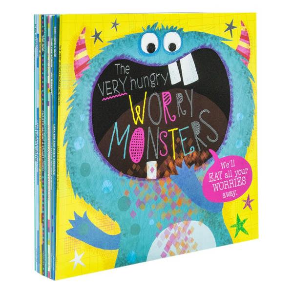 Very Hungry Worry Monster Behaviour & Emotions 10 Books Collection Set – Emotional Learning Collection for Kids
