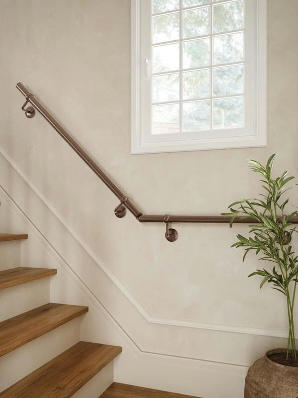 Handrails Direct Sambourne Antique Copper Quarter Landing Handrail