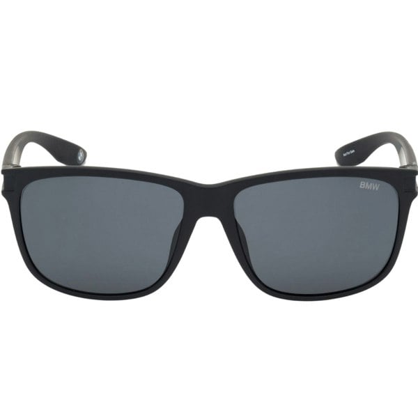 BMW Matte Black Framed Smoke Polarised Lensed Sunglasses
