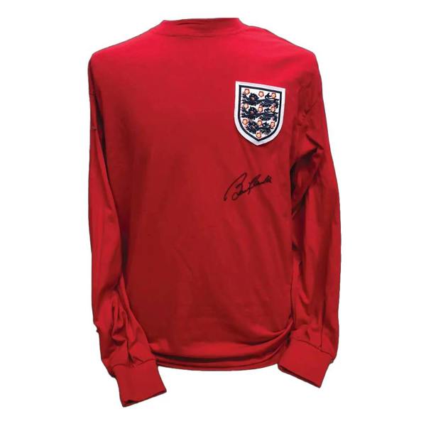 Unbranded Sir Bobby Charlton Signed 1966 England World Cup shirt — Framed