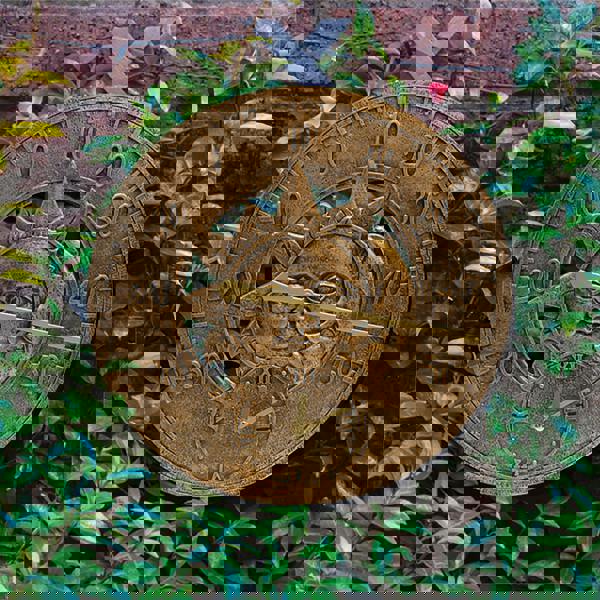 St Helens Vintage Sun & Moon Wall Thermometer and Clock