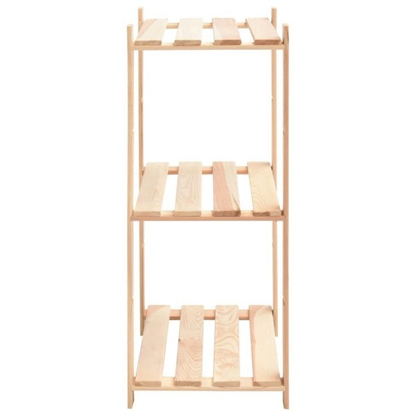 Berkfield 3-Tier Storage Racks 3 pcs 60x38x90 cm Solid Pinewood 150 kg