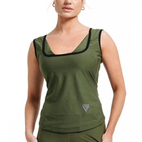 RDX Sports SWEAT VEST WOMEN'S W1 ARMY GREEN