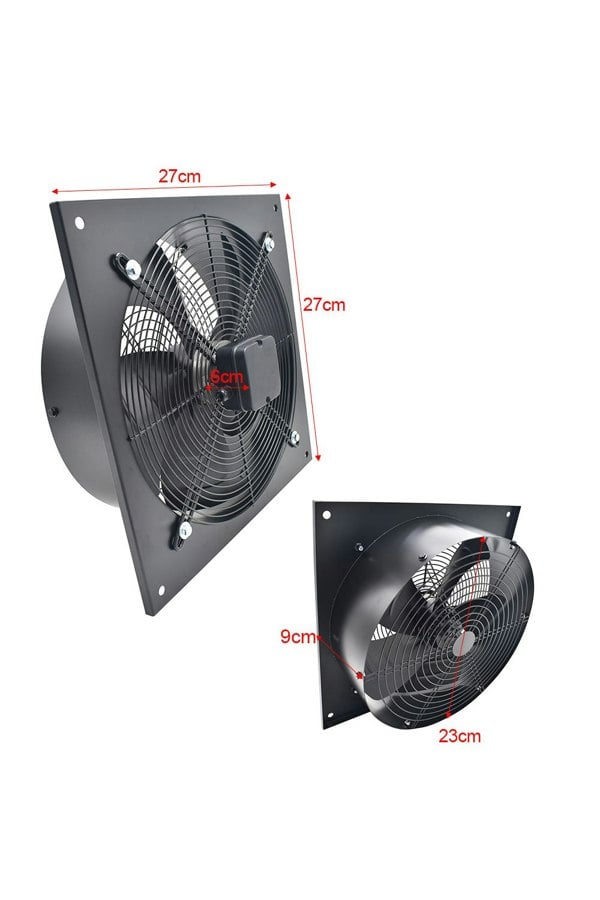 Living and Home Ventilation Wall-Mounted Exhaust Axial Fan 8-inch