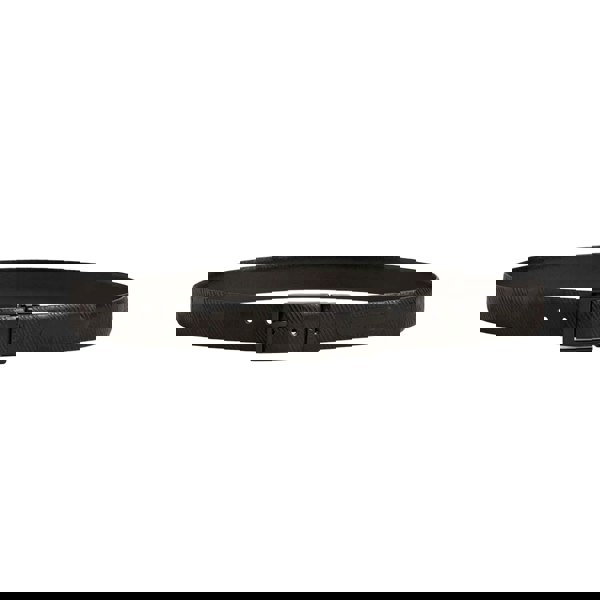 Ted Baker Checkinn House Checked Leather Belt - Black