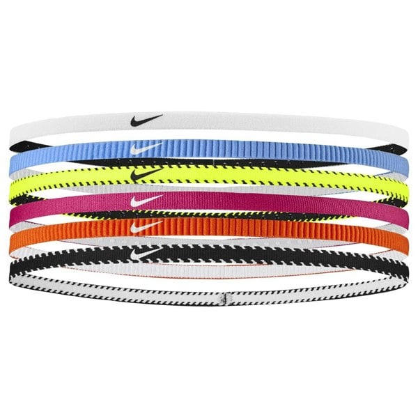 Nike Classic Flexible Slim Hairband (Pack of 6) - Multicoloured