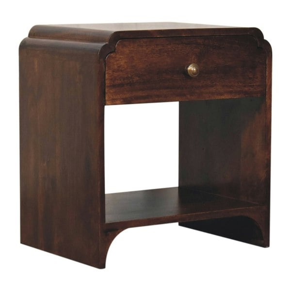 Artisan Furniture Solid Wood California Walnut Newton Bedside Table