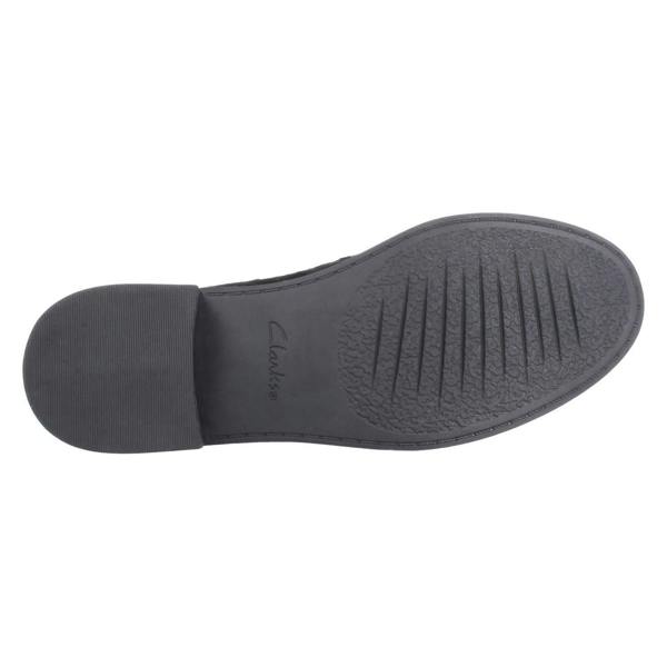 Clarks Ladies Clarks Suede Stud Detailed Loafers Hana Loafer