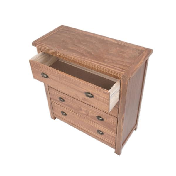 Cabinet Bits Padua 4 Drawer Chest of Drawers Brass Cup Handle